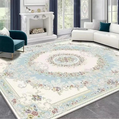 VIKAMA Boho Luxury Crystal Velvet Carpet Large Area Living Room Bedroom Floor Mat