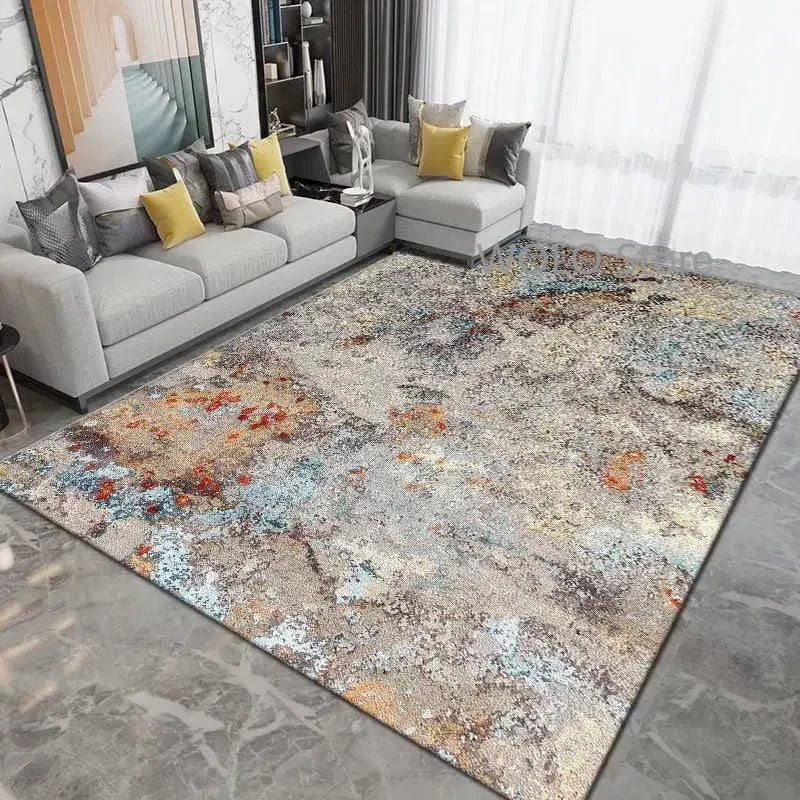 Nordic Ink Splash Abstract Washable Area Rug