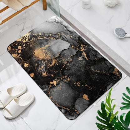 Luxury Bathroom Mat Super Absorbent Quick-Dry Non-Slip Shower Bath Rug Toilet Floor Doormat Carpet Machine Washable Home Decor