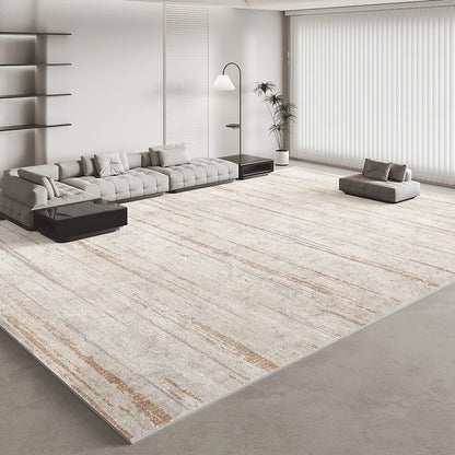 Italian Minimalist Light Luxury Grey Plush Area Rug
