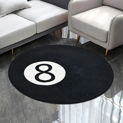 Soft Plush Round Bathroom Carpet Non-Slip Absorbent Machine Washable Mat Bathroom Bedroom Door Floor Decor