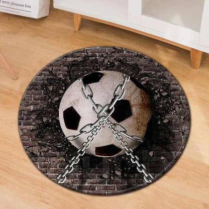 CCM Hockey Sports Carpet Mat Letter Design Athlete Silhouette Door Mat / Entrance Rug