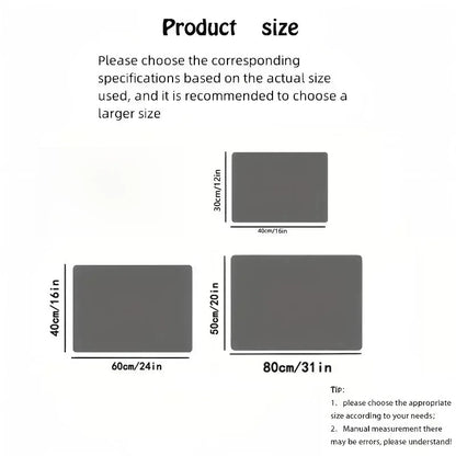Gray Geometric Anti-Slip Floor Mat