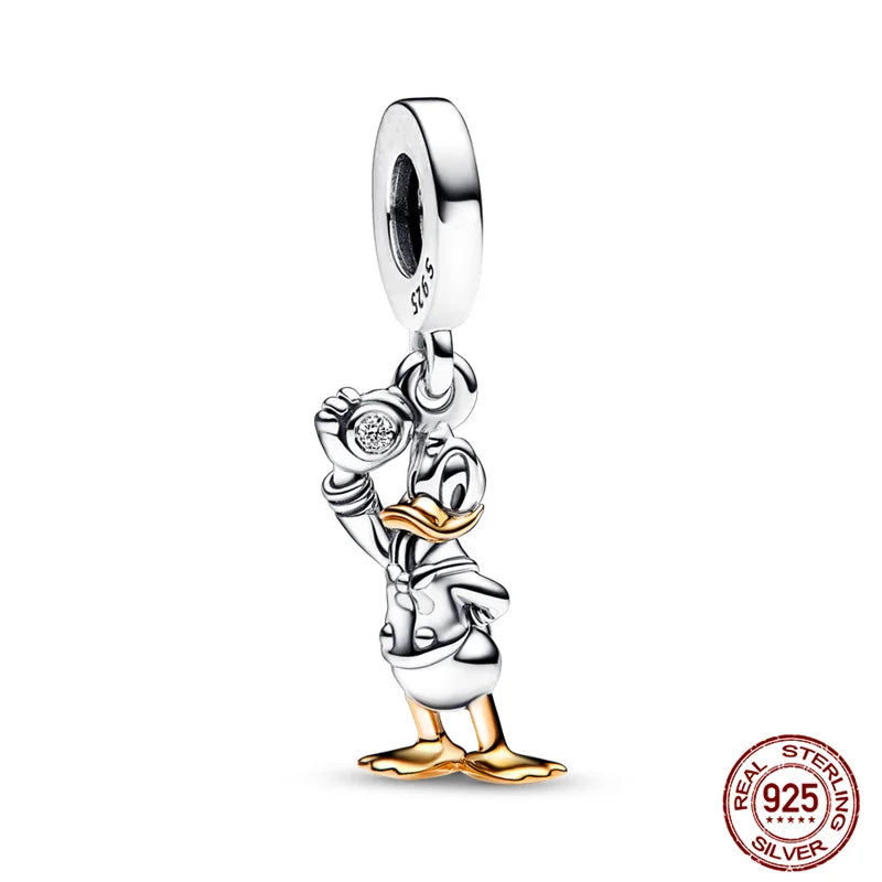Disney S925 Sterling Silver Charm Beads For Women Bracelet