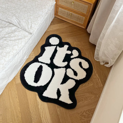 “It’s OK” Tufted Fluffy Plush Rug