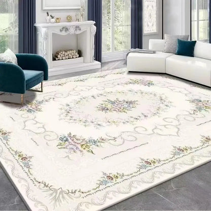 VIKAMA Boho Luxury Crystal Velvet Carpet Large Area Living Room Bedroom Floor Mat