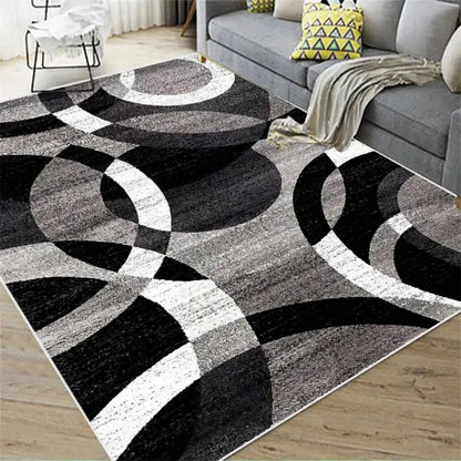 VIKAMA Nordic Abstract Carpet Geometric Large Area Non-Slip Living Room Bedroom Floor Mat