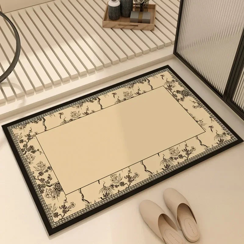 French Diatom Mud Bathroom Non-Slip Floor Mat