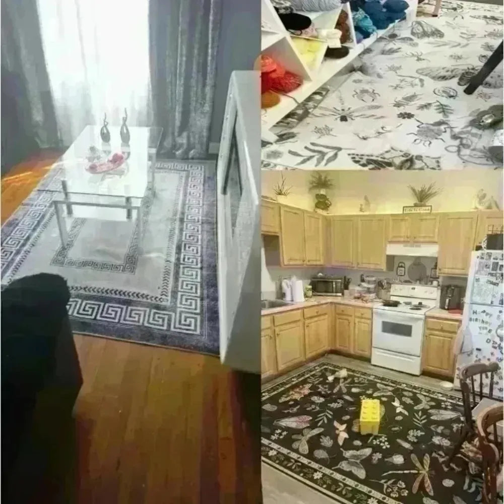 Airport Runway Aircraft Theme Non-Slip Kids Play Carpet Mat Terminal Design Home Decoration Rug