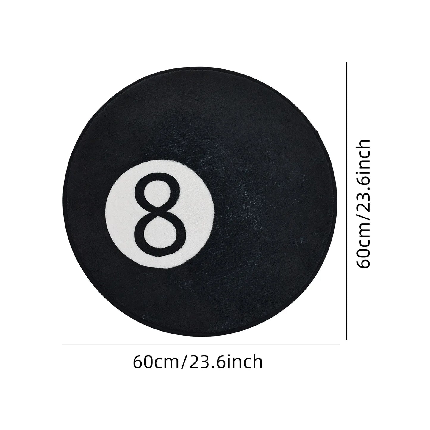 Soft Plush Round Bathroom Carpet Non-Slip Absorbent Machine Washable Mat Bathroom Bedroom Door Floor Decor