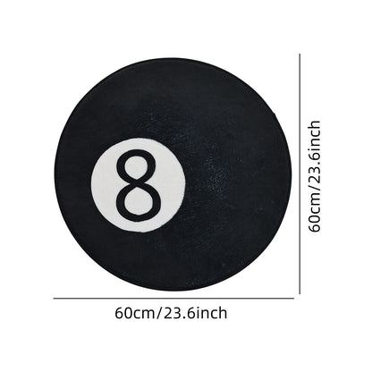 Soft Plush Round Bathroom Carpet Non-Slip Absorbent Machine Washable Mat Bathroom Bedroom Door Floor Decor