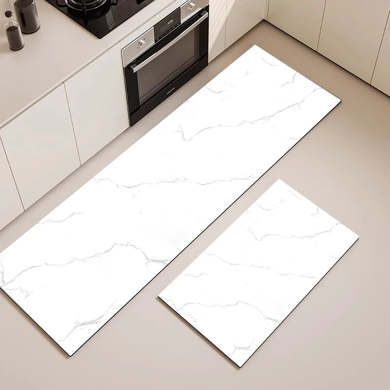 Diatom Mud Kitchen Floor Mat Cuttable Oil-Proof Non-Slip Absorbent Long Door Rug