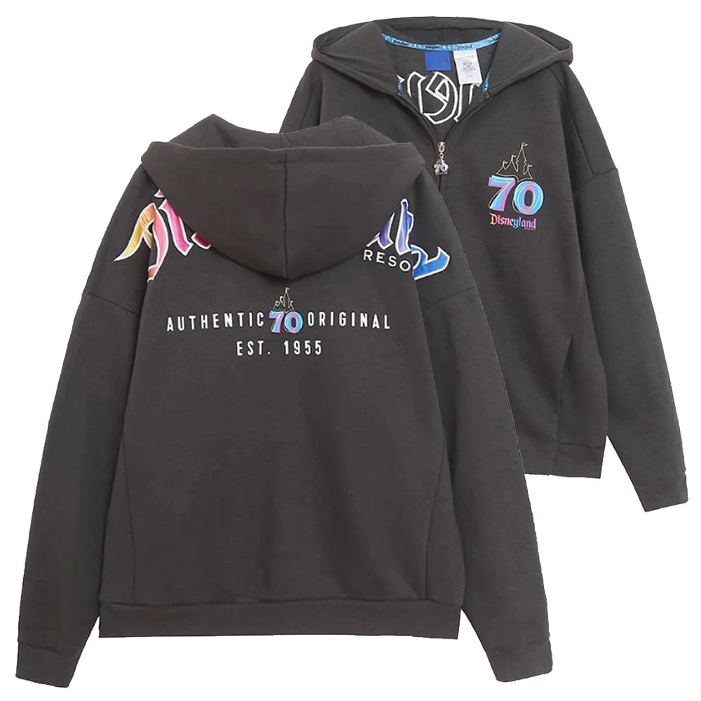Disney Mickey Mouse Castle Zip Up Fleece Hoodie For Women
