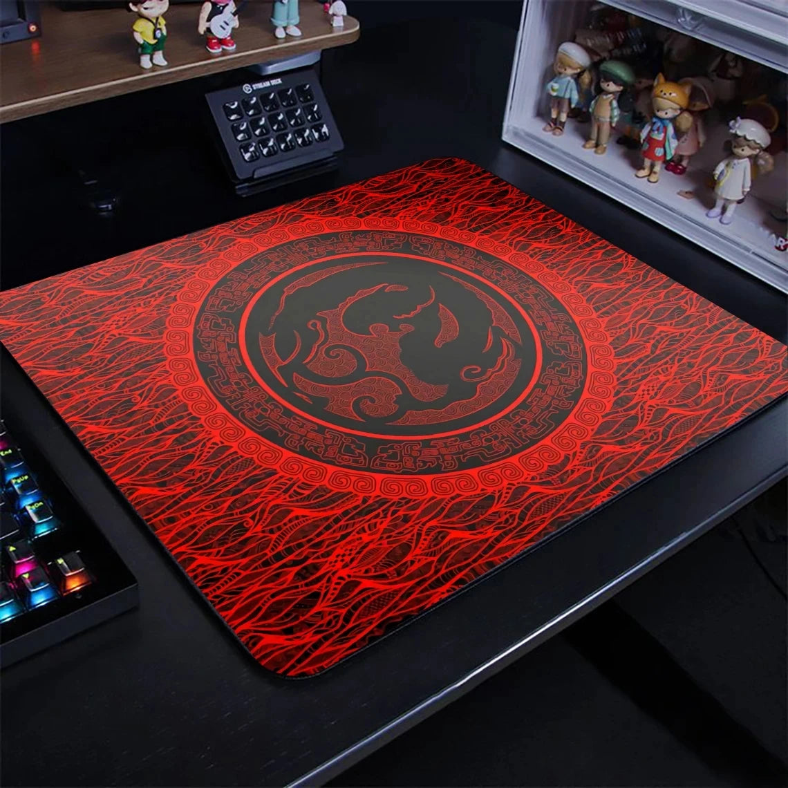 Chinese Dragon & Tiger Gaming Mouse Pad Desk Mat
