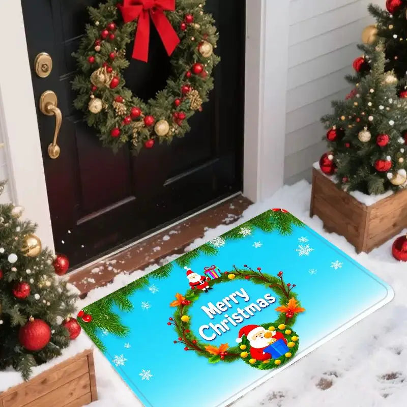 VIKAMA Christmas Santa Anti-Slip Absorbent Mat