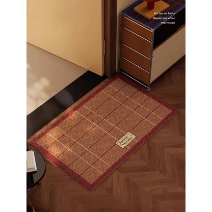 TipToe Azure Card Silk Ring Entrance Door Mat Non-Slip Dirt Scraper Shoe Change Floor Carpet