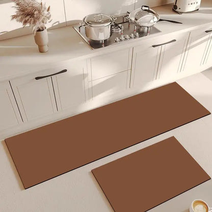 Diatom Mud Kitchen Floor Mat Cuttable Oil-Proof Non-Slip Absorbent Long Door Rug
