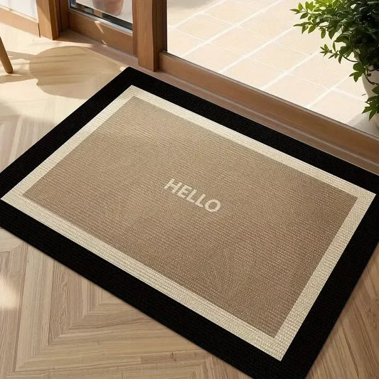 VIKAMA “Hello! Welcome” Stain-Resistant Entrance Doormat