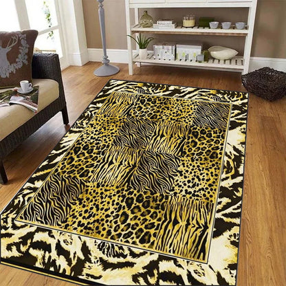 Leopard Print Modern Area Rug