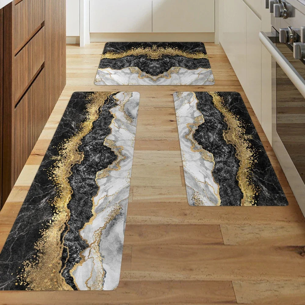 Kitchen Rug Durable Waterproof Non-Slip Large Washable Entrance Doormat Home Floor Carpet House Hold Mat Home Decor