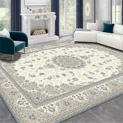 VIKAMA Boho Luxury Crystal Velvet Carpet Large Area Living Room Bedroom Floor Mat