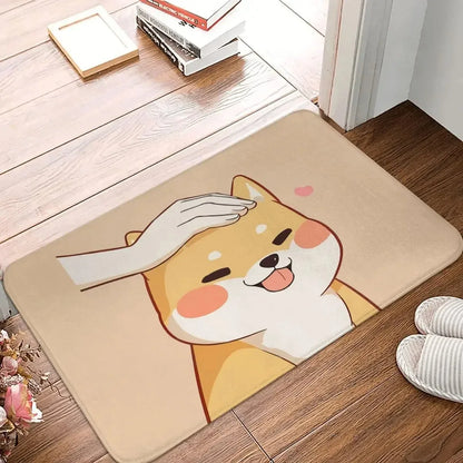 VIKAMA Cute Cartoon Dog Shiba Corgi Doormat
