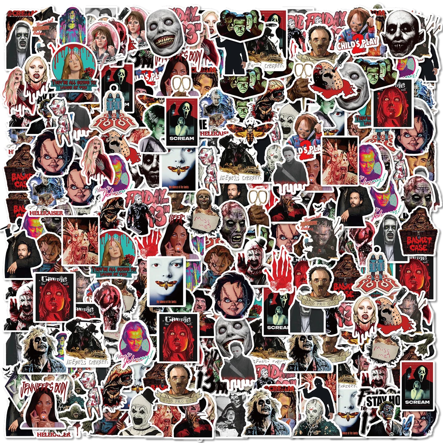Dark Figure Graffiti Sticker Set 50 Pieces
