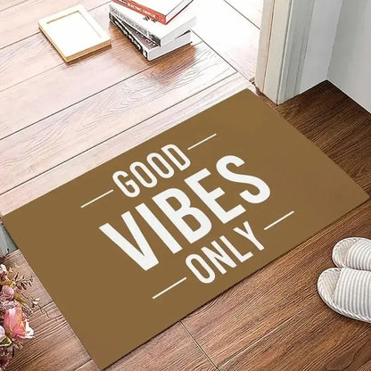 VIKAMA Good Vibes Quote Doormat