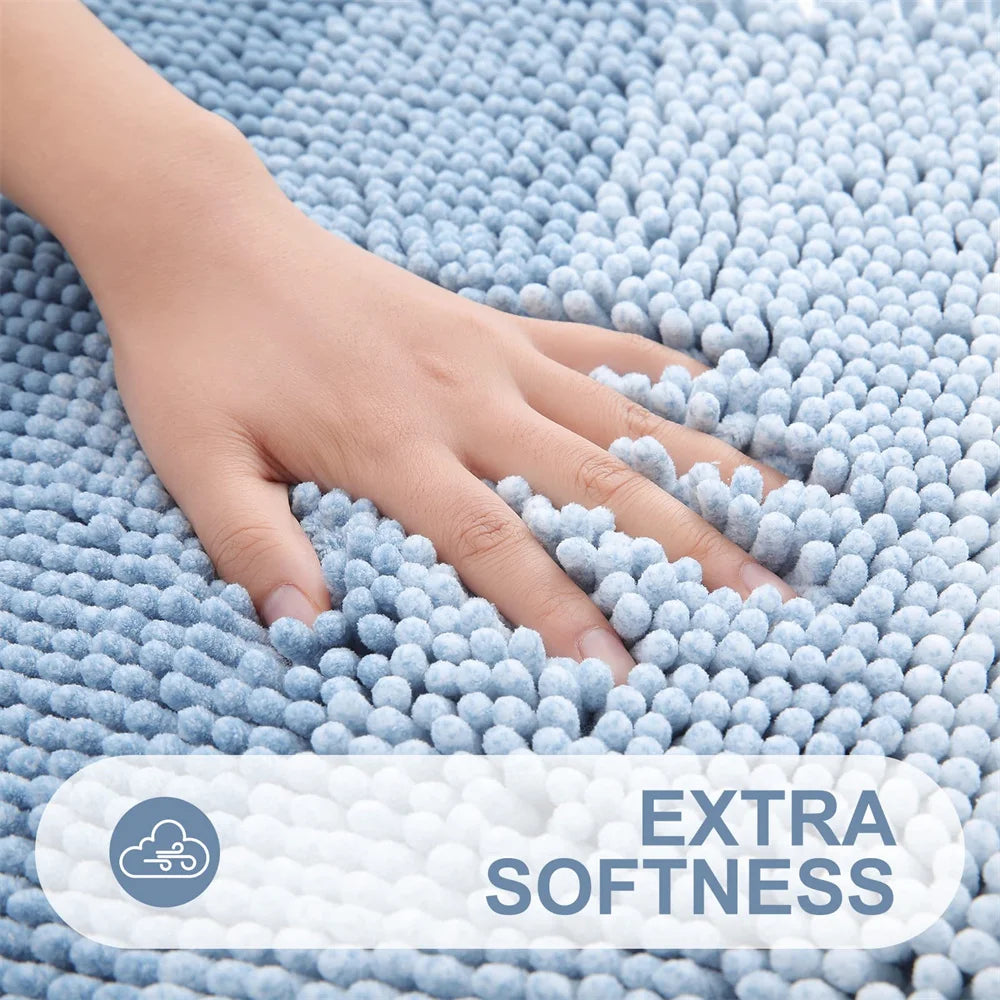 Olanly Chenille Thick Absorbent Bath Rug