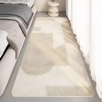 VIKAMA Minimal Line Design Non-Slip Washable Area Rug