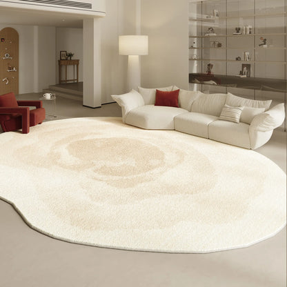 Modern Irregular Shape Fluffy Plush Area Rug