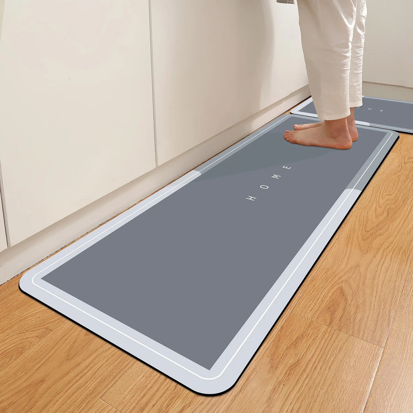 Anti-Slip Diatomaceous Earth Bath Mat Super Absorbent Fast-Dry Machine Washable Rug Rubber Backing Bathroom Floor Carpet Home Decor