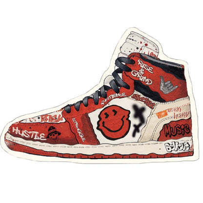 Sneaker Fashion Flannel Soft Area Rug