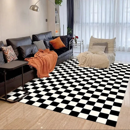 VIKAMA Green Checkered Floor Mat