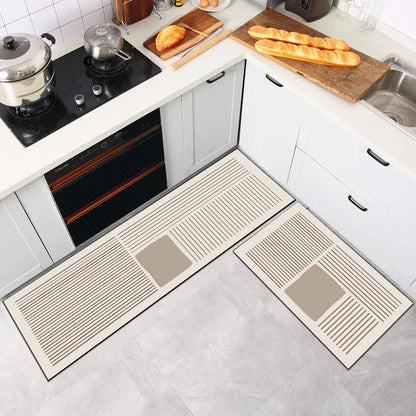 Long absorbent non-slip kitchen mat