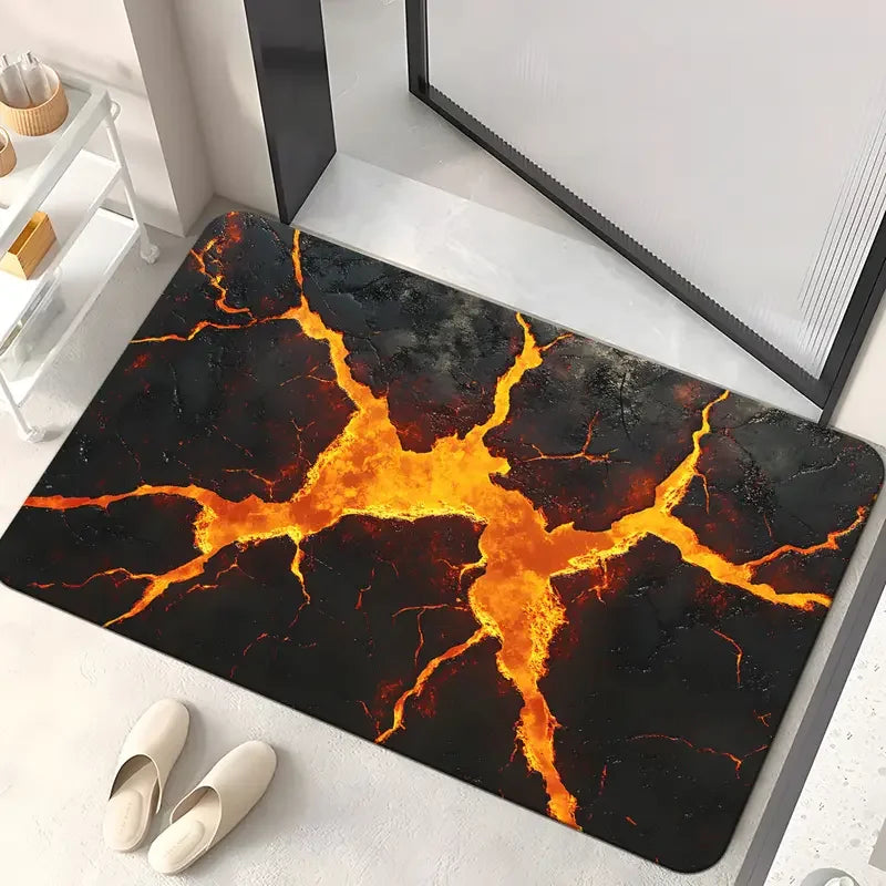 VIKAMA Optical Illusion Vortex Non-Slip Rug