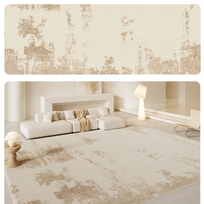 French Cream Waterproof Fluffy Thickened Area Rug