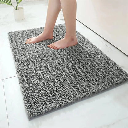 Olanly Luxury Chenille Non-Slip Bath Rug