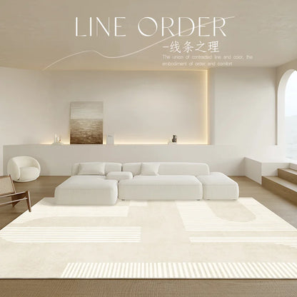 Japanese Minimalist Plush Non-Slip Area Rug