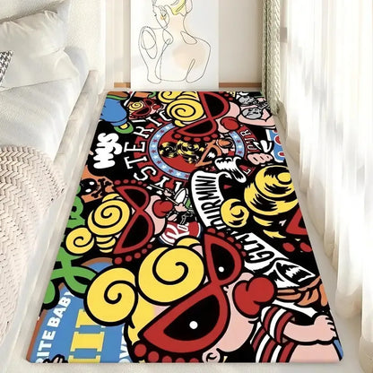 VIKAMA Washable Non-Slip Kids Room Rug