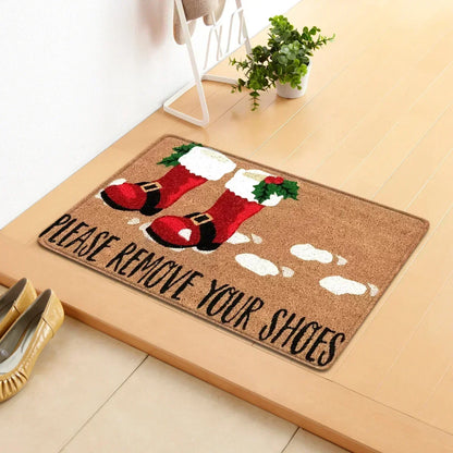 VIKAMA Merry Christmas Non-Slip Welcome Doormat