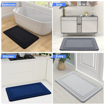 Olanly Memory Foam Soft Non-Slip Bath Mat