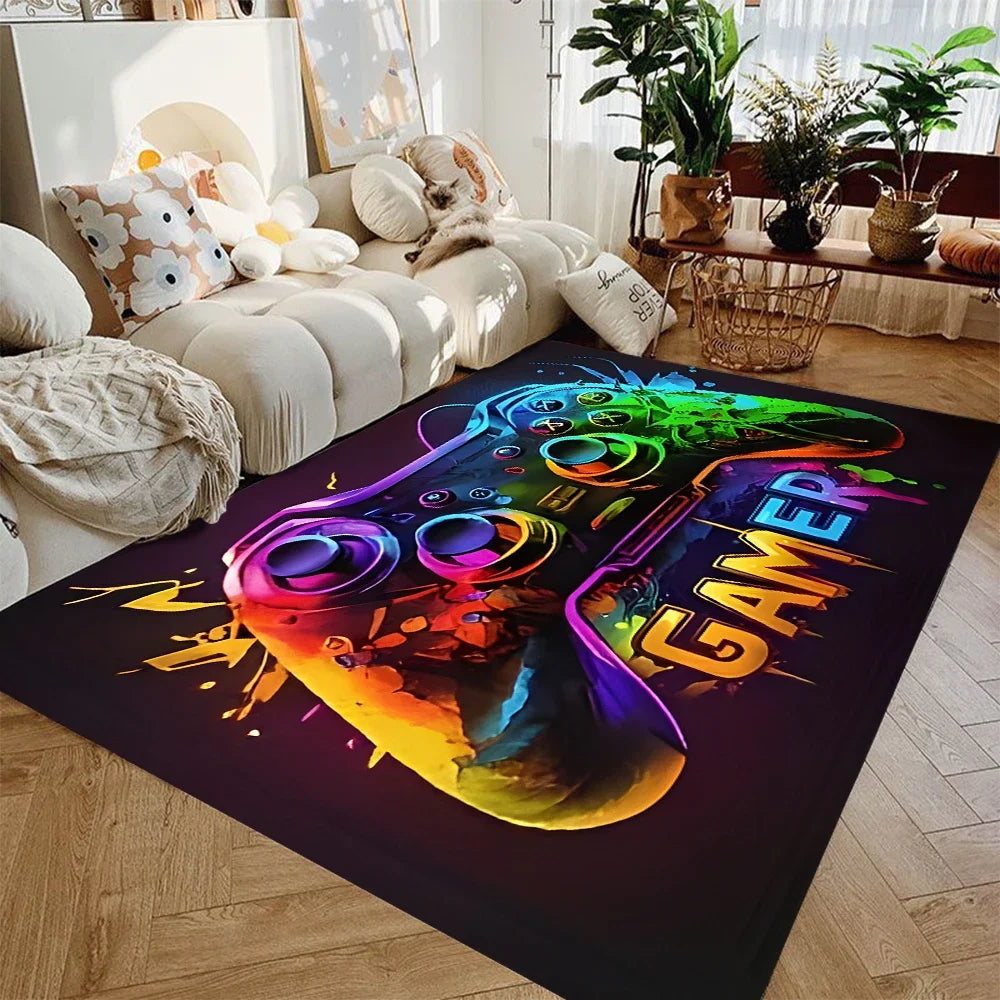 Gaming Controller Rug for Boys Room