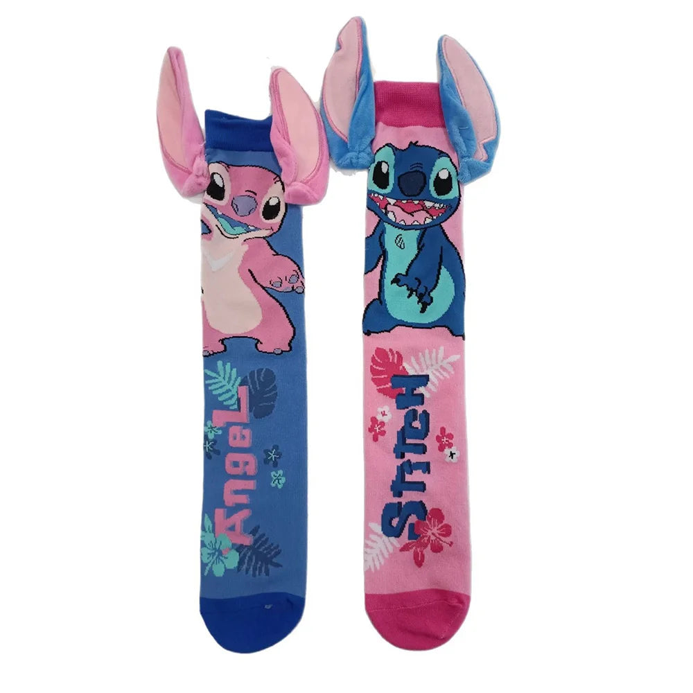 Disney Stitch Funny Cartoon Cotton Socks For Men Women