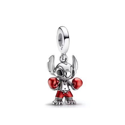 Disney 925 Silver Puppy Charm Bead For Bracelet Jewelry