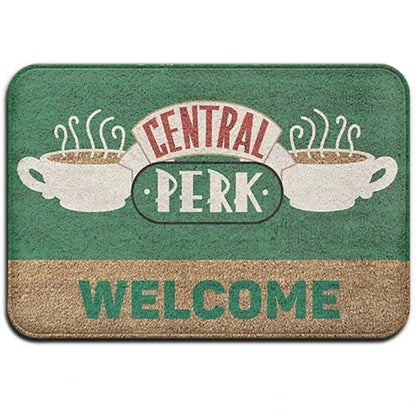 VIKAMA Old Friends Fresh Rug Entrance Bedroom Bathroom Door Mat Home Decor