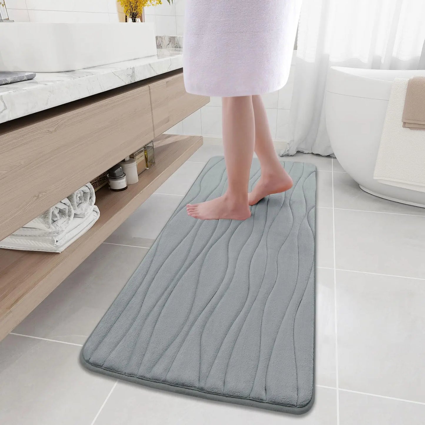 Olanly Memory Foam Absorbent Non-Slip Bath Mat