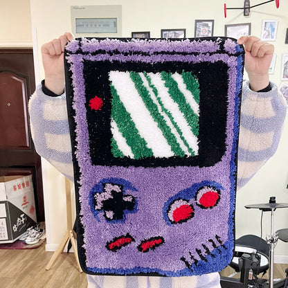 Purple Game Console Tufted Non-Slip Rug