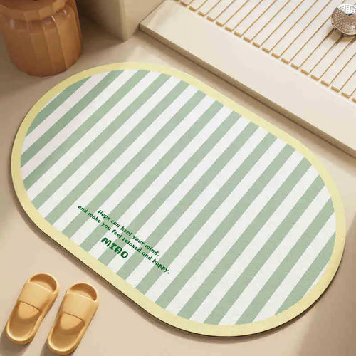 Quick-dry non-slip toilet bath mat