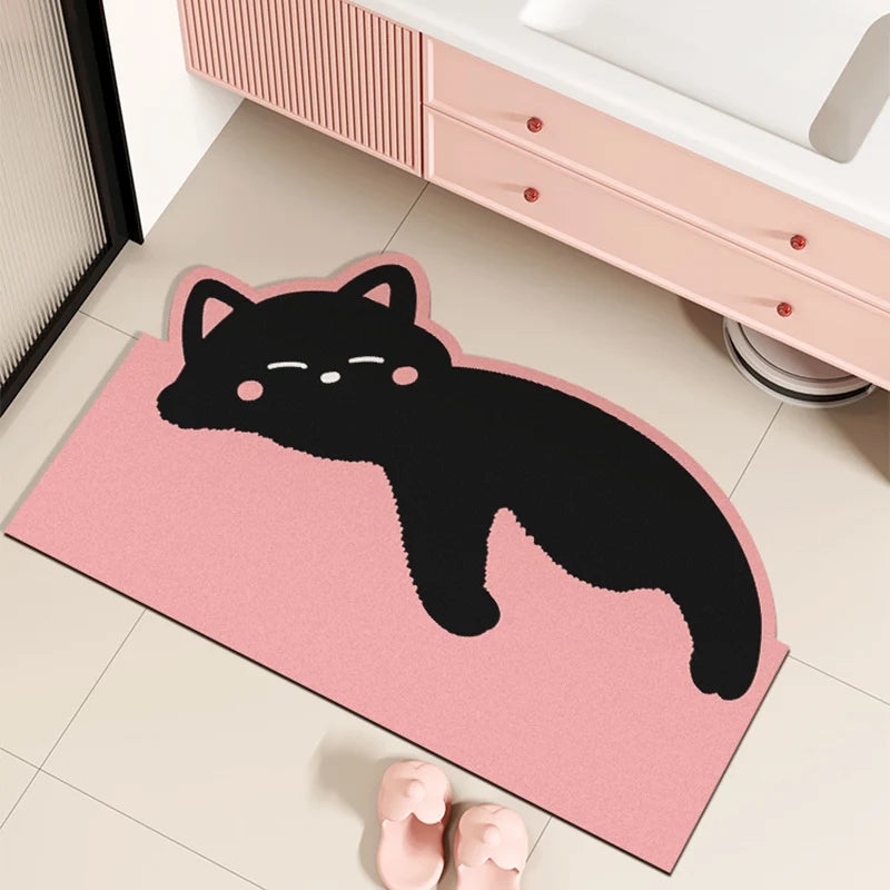 Quick-dry non-slip absorbent door mat